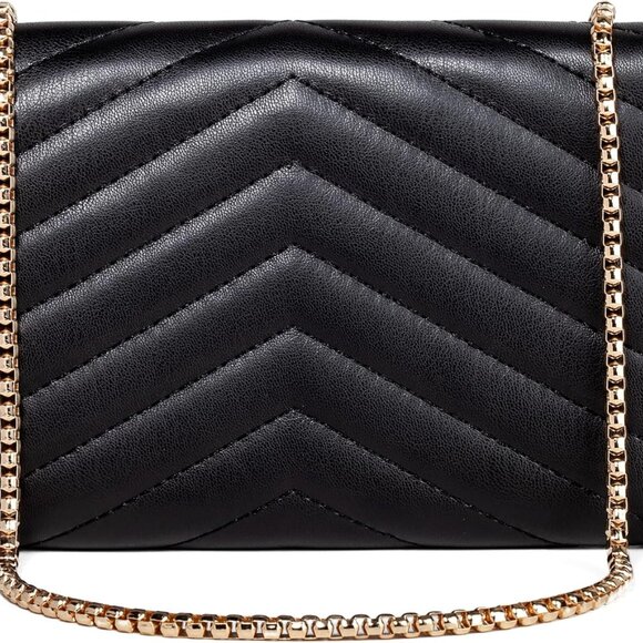 Lightweight Black Quilted Crossbody Bag with Organized Compartments for Women - Picture 7 of 9